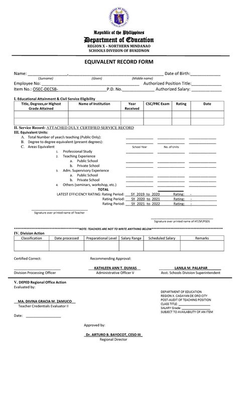 errf 2023|Equivalent Record Form (ERF) revised May 2023 .